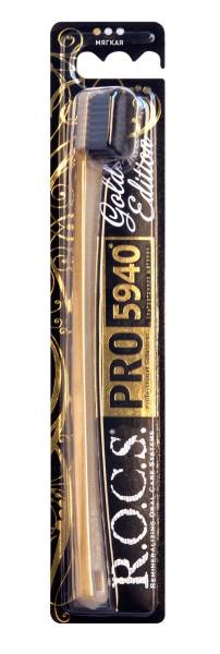 Изображение товара R.O.C.S. PRO зубная щетка Gold Edition R.O.C.S. PRO зубная щетка Gold Edition фотография