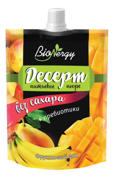 Изображение товара Фруктовый десерт груша-банан-манго MIX BioNergy, дой-пак 140 г Фруктовый десерт груша-банан-манго MIX BioNergy, дой-пак 140 г фотография
