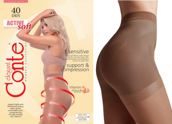 Колготки корректирующие Active Soft 40den мокко фотография